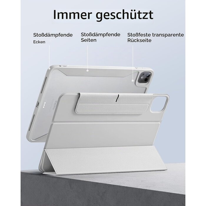 Magnetische Schutzhülle für iPad Pro 13 (2024), Weiß - 28% Rabatt
