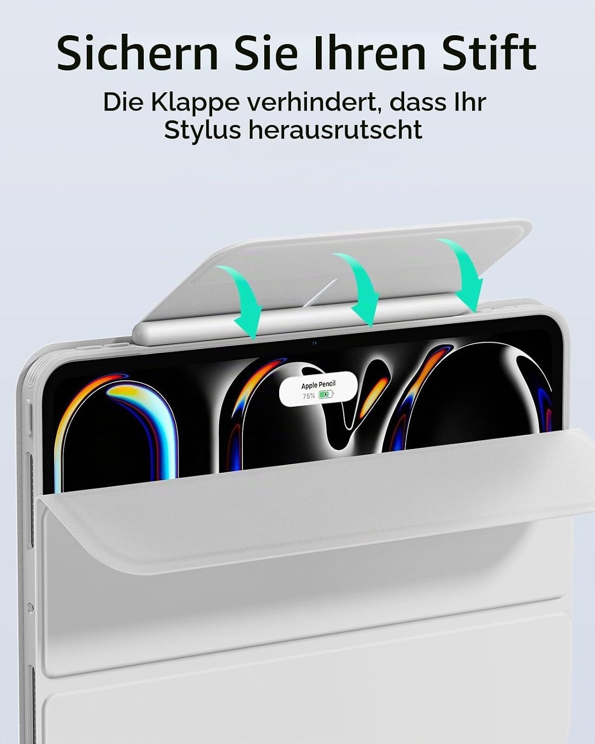 Magnetische Schutzhülle für iPad Pro 13 (2024), Weiß - 28% Rabatt