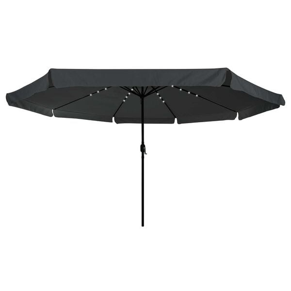Vidaxl Ampelschirm 395x395cm mit LED Anthrazit Schwarz - 34% Rabatt