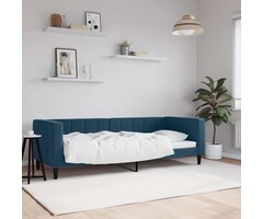 Vidaxl Schlafsofa 80x200 cm in Blau - Samt-Design - 47% Rabatt