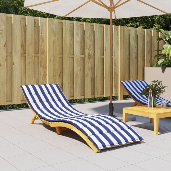 Vidaxl Sonnenliegenauflage gestreift 200x70cm - 32% Rabatt - Ausgepackt