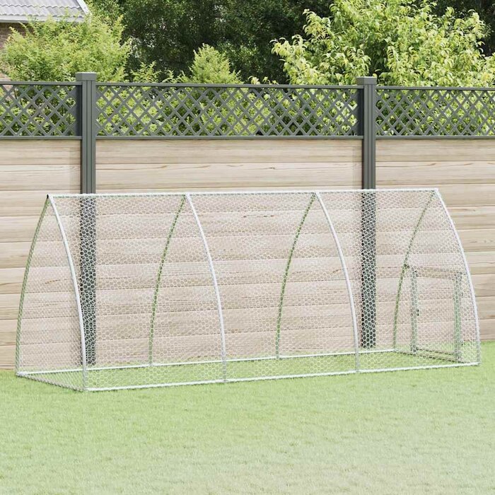 Vidaxl Großer Hühnerstall 300x105x120 cm - 34% Rabatt - Silber