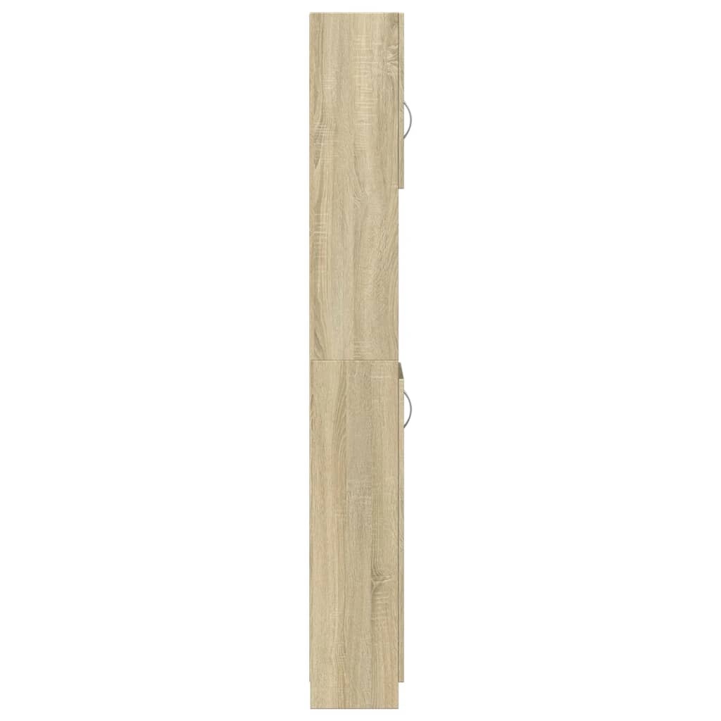 Vidaxl Badezimmerschrank Sonoma-Eiche 32x25,5x190cm - 34% Rabatt