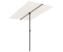 Vidaxl Sonnenschirm 200 x 150 cm Sandweiß - 52% Rabatt