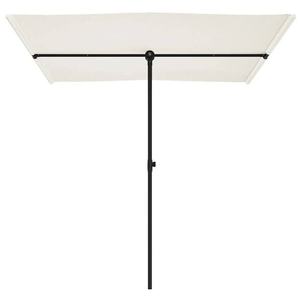 Vidaxl Sonnenschirm 200 x 150 cm Sandweiß - Aluminiummast - 37% Rabatt