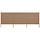 3-tlg. Windschutz 400x160 cm Taupe mit Holzpfosten - 34% Rabatt