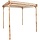 Bambus-Pergola 170x170x220 cm - Natur - 35% Rabatt