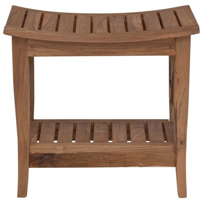 Vidaxl Badezimmer-Beistelltisch aus massivem Teakholz, 50x35x45 cm - 33% Rabatt