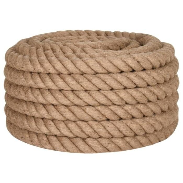 Vidaxl Massives Juteseil 50 mm x 5 m - Naturfaser - 33% Rabatt
