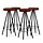 4er Set Industrie Barhocker, Echtleder & Stahl, 30x76cm - 35% Rabatt