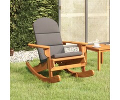 Vidaxl Adirondack Schaukelstuhl aus Akazienholz - Dunkelgrau - 47% Rabatt