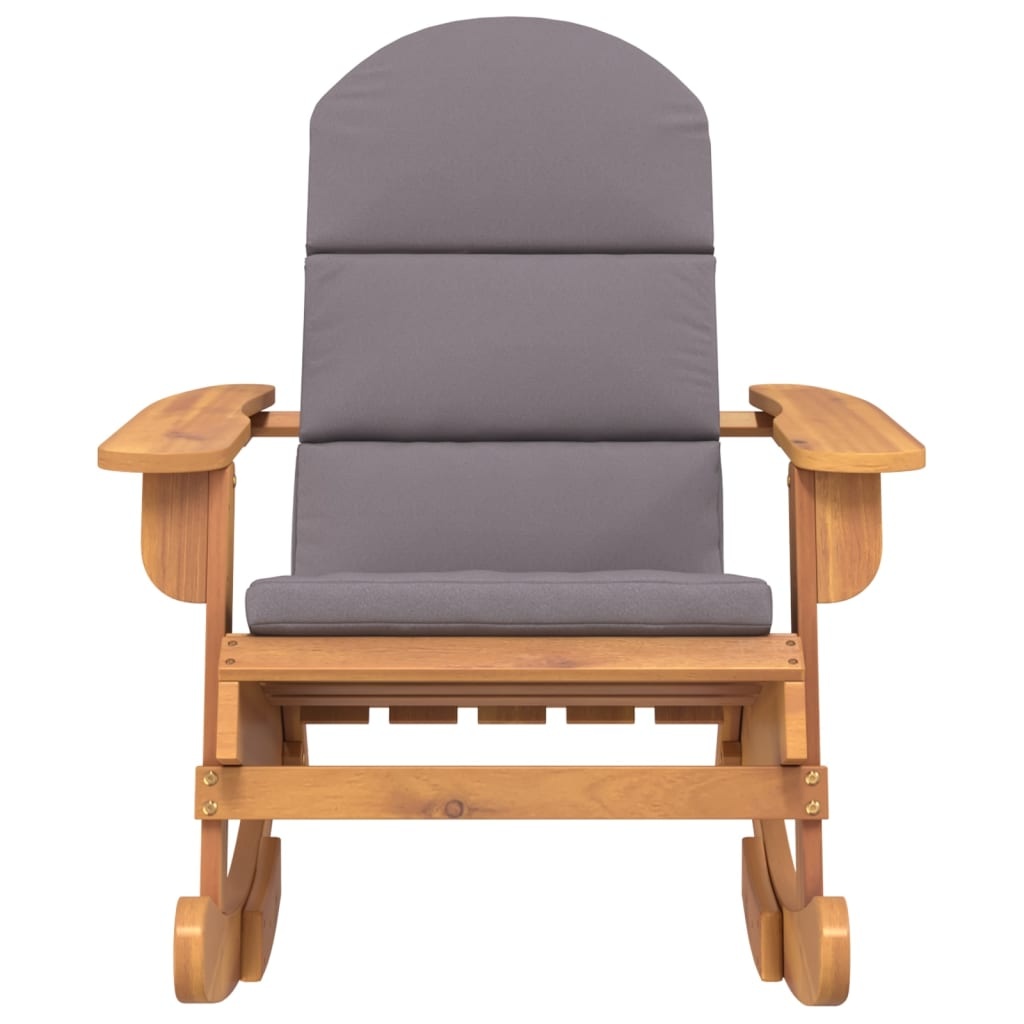Vidaxl Adirondack Schaukelstuhl Akazie dunkelgrau - 35% Rabatt