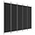 Raumteiler 5 Paneele 250x200 cm Schwarz - 32% Rabatt