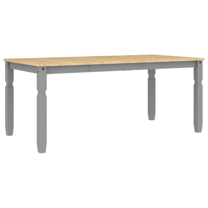Vidaxl Esstisch im Corona-Stil 180x90cm Kiefer Grau - 35% Rabatt