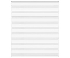 Vidaxl Doppelrollo Zebra-Rollo weiß 130x150 cm - 43% Rabatt