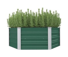 Vidaxl Hochbeet 129x129x46 cm aus verzinktem Stahl - 44% Rabatt