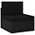 Modulares Poly-Rattan Mittelsofa - Schwarz - 34% Rabatt