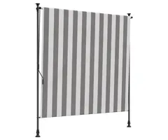 Vidaxl Außenrollo 200 x 270 cm Anthrazit/Weiß - 46% Rabatt