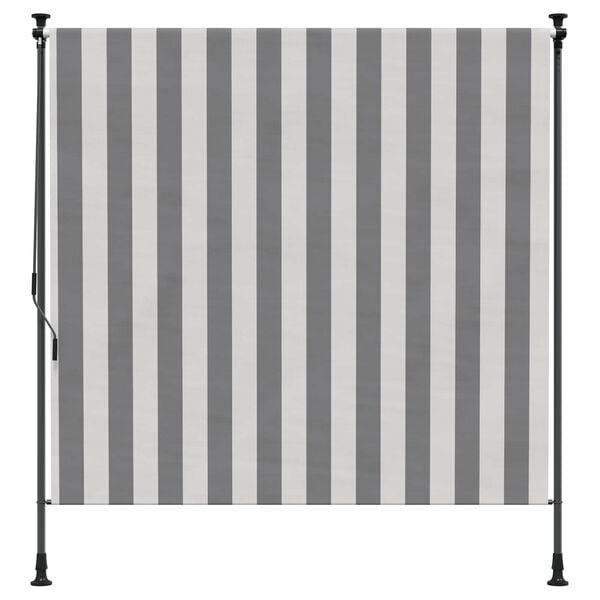 Vidaxl Außenrollo 200 x 270 cm Anthrazit/Weiß - 34% Rabatt auf Retourenware