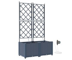 Vidaxl Pflanzkübel 2er-Set, 80x40x142 cm, Grau - 46% Rabatt