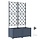 Pflanzkübel 2er-Set, Grau, 80x40x142 cm - 34% Rabatt