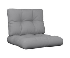 Vidaxl Palettenkissen Set 2-tlg. Grau 60x60 cm - 44% Rabatt auf Retourenware