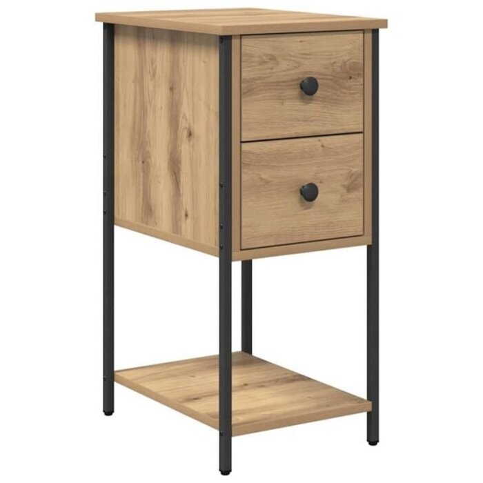 Vidaxl Moderner Nachttisch in Eichenoptik 32x42x70cm - 33% Rabatt