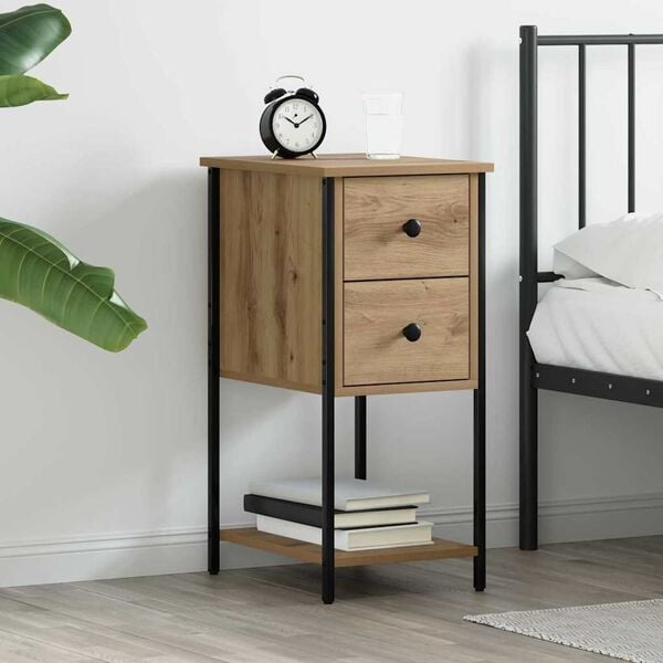 Vidaxl Moderner Nachttisch in Eichenoptik 32x42x70cm - 33% Rabatt