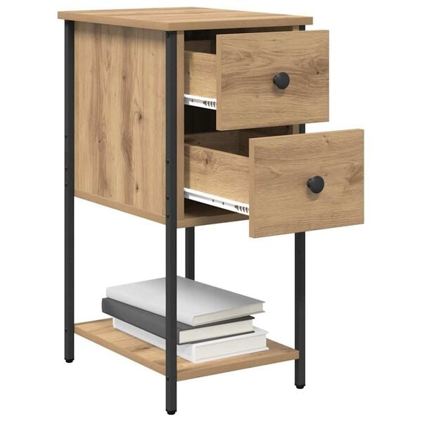 Vidaxl Moderner Nachttisch in Eichenoptik 32x42x70cm - 33% Rabatt
