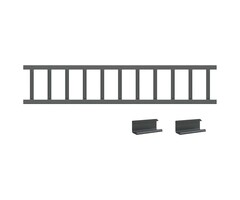Vidaxl Schneefanggitter Set 1200 x 20 cm - Anthrazit - 47% Rabatt