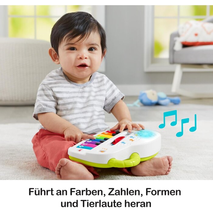 Fisher Price Interaktives Musik-Spielzeugklavier, 8 Tasten, 4 Modi - 31% Rabatt
