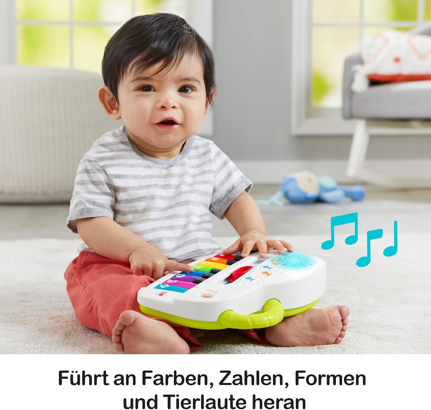 Fisher Price Interaktives Musik-Spielzeugklavier, 8 Tasten, 4 Modi - 31% Rabatt