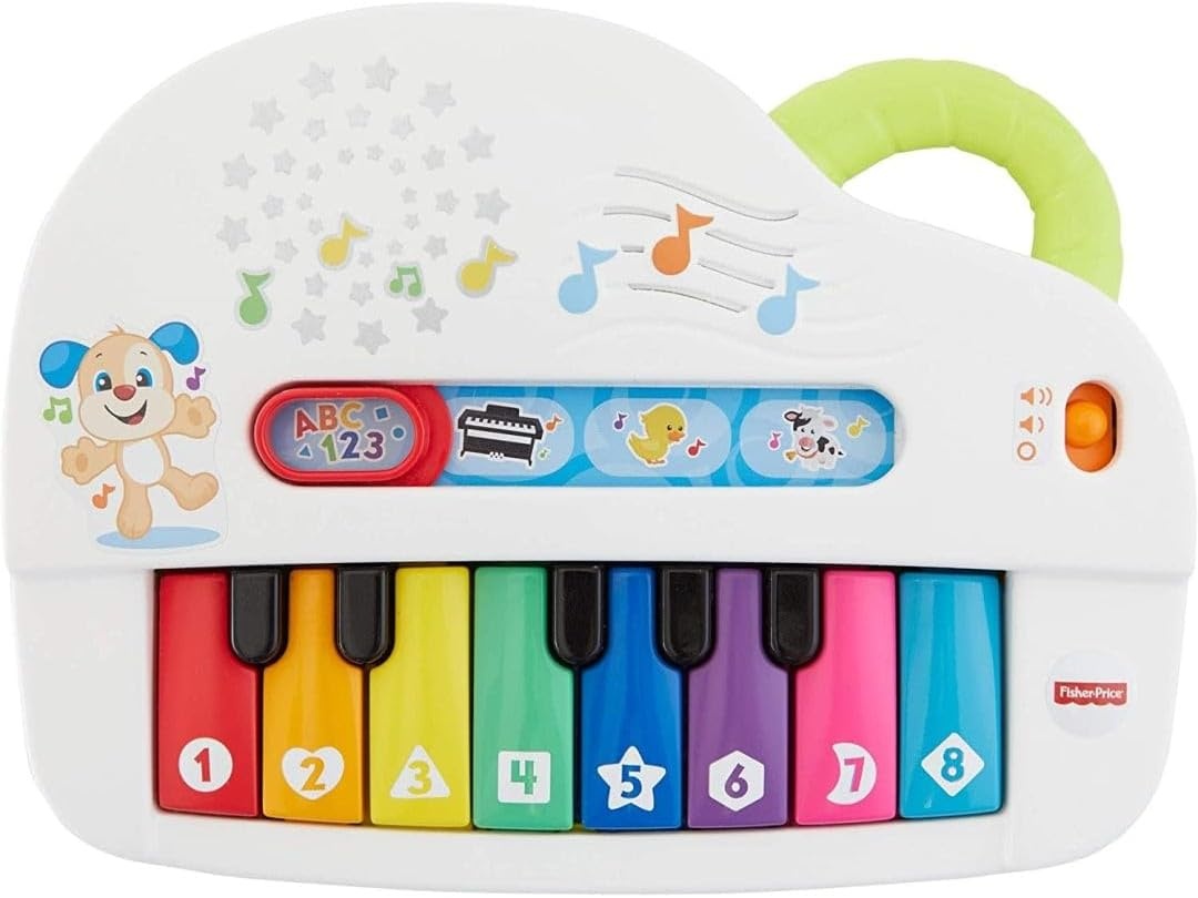 Fisher Price Interaktives Musik-Spielzeugklavier, 8 Tasten, 4 Modi - 31% Rabatt