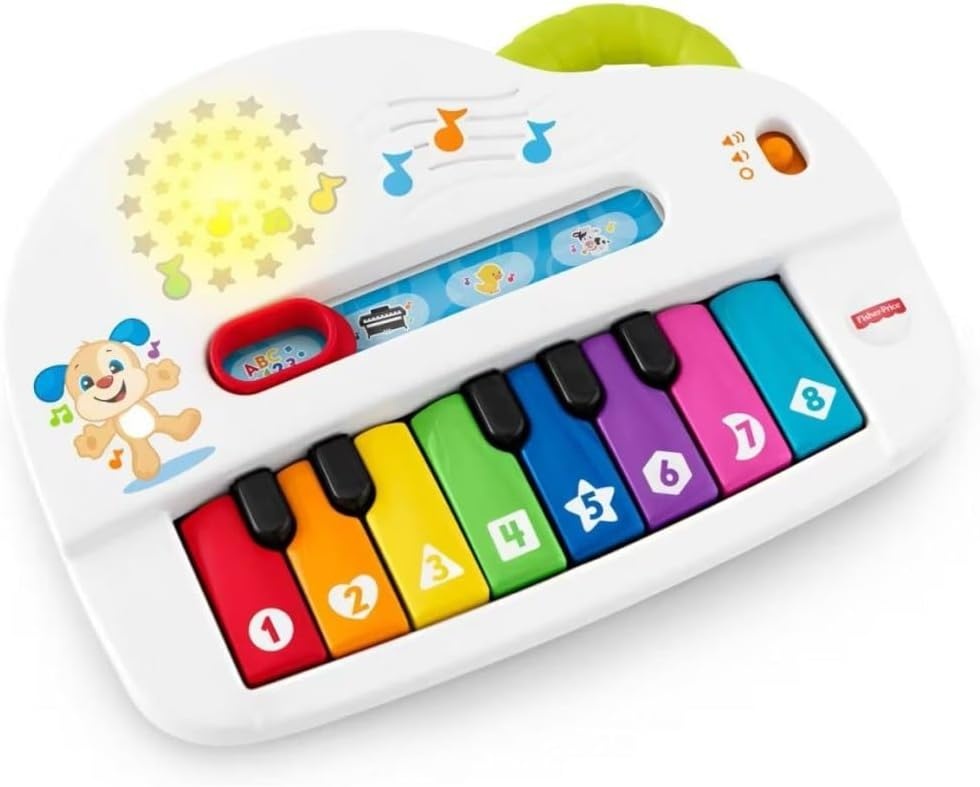 Fisher Price Interaktives Musik-Spielzeugklavier, 8 Tasten, 4 Modi - 31% Rabatt
