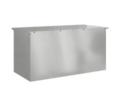 Vidaxl Garten-Aufbewahrungsbox aus Stahl, Silber, 100x50x50cm - 46% Rabatt