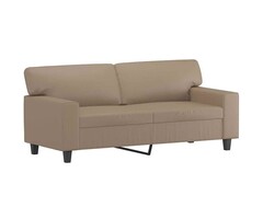 Vidaxl 2-Sitzer Sofa 140 cm in Cappuccino - Kompaktes Design - 49% Rabatt