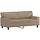 2-Sitzer Sofa 140 cm Kunstleder Cappuccino - 35% Rabatt