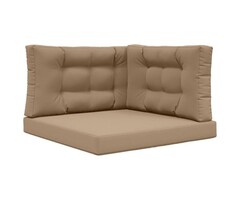 Vidaxl Gartenbank Kissen-Set 80x80 cm in Taupe - 45% Rabatt