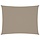 Großes Sonnensegel 6x8 m Rechteckig, Taupe - 34% Rabatt