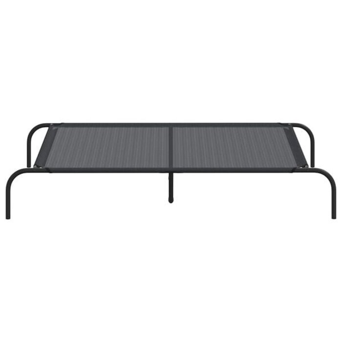 Vidaxl Erhöhtes Hundebett 130x80cm, Schwarz - 33% Rabatt