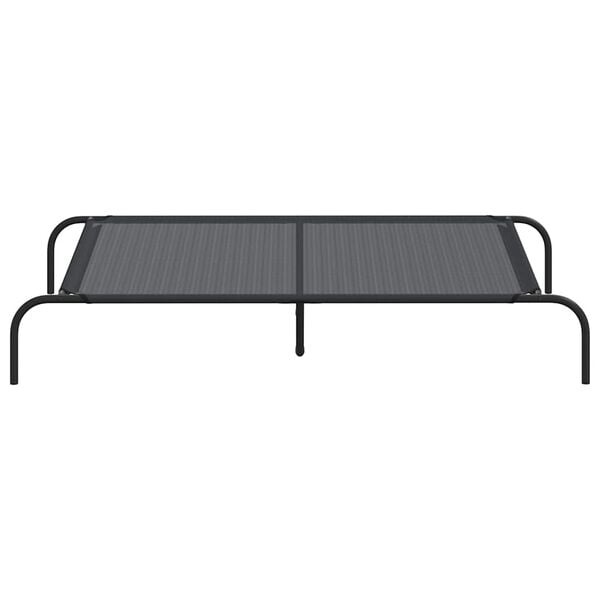 Vidaxl Erhöhtes Hundebett 130x80cm, Schwarz - 33% Rabatt