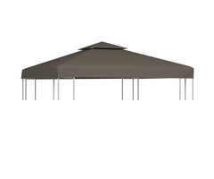 Vidaxl Pavillondach 3x3m 2-lagig Taupe - 45% Rabatt - Garten Ersatzdach