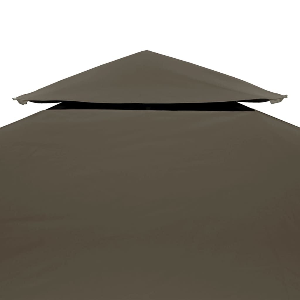 Vidaxl Pavillondach 3x3m Taupe 310 g/m² 2-lagig - 33% Rabatt