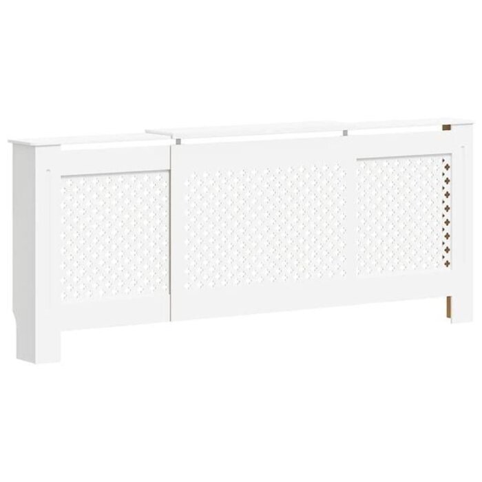 Vidaxl Heizkörperverkleidung 205 cm, MDF, Weiß, verstellbar - 35% Rabatt