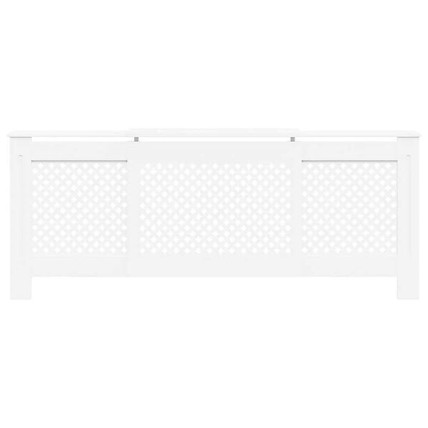 Vidaxl Heizkörperverkleidung 205 cm, MDF, Weiß, verstellbar - 35% Rabatt