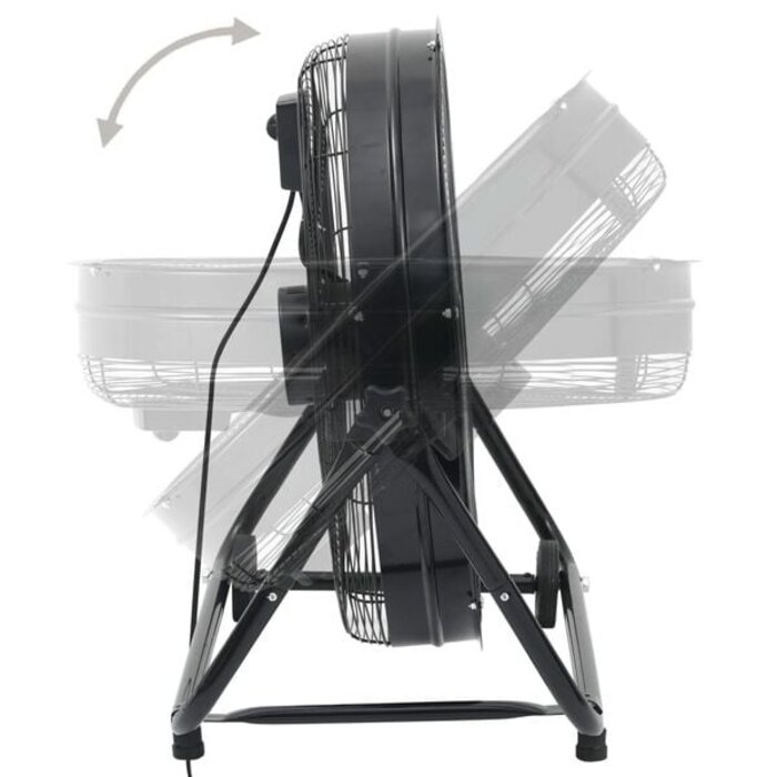 Vidaxl Trommelventilator 60 cm Industrielüfter - 35% Rabatt - Schwarz