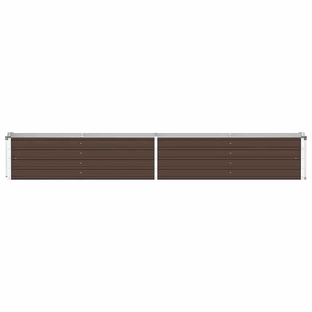 Vidaxl Großes Hochbeet 320x40x45 cm aus Stahl in Braun - 33% Rabatt