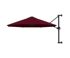 Vidaxl Wandsonnenschirm 300 cm Bordeauxrot - 46% Rabatt