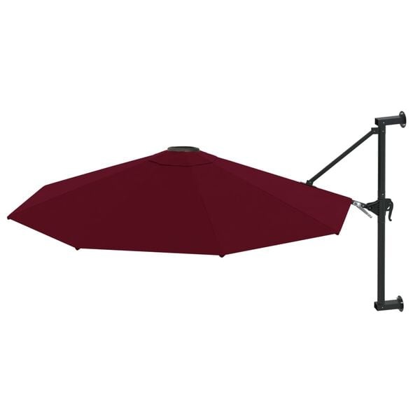 Vidaxl Wandsonnenschirm 300 cm Bordeauxrot - 34% Rabatt