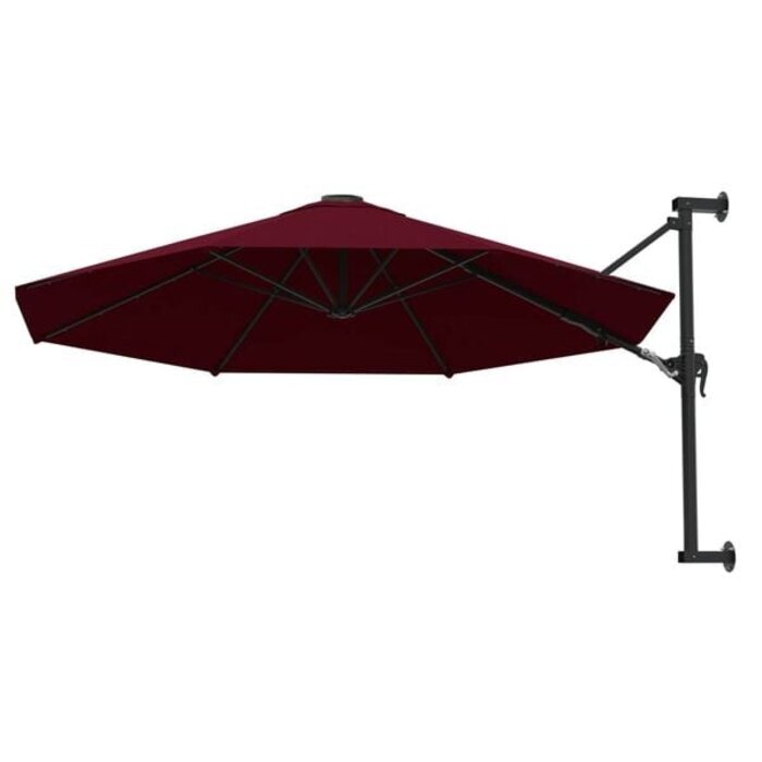 Vidaxl Wandsonnenschirm 300 cm Bordeauxrot - 34% Rabatt
